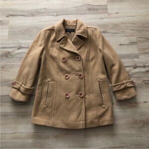 Wool & Cashmere Blend Jones New York PETITE Women's Camel Peacoat
